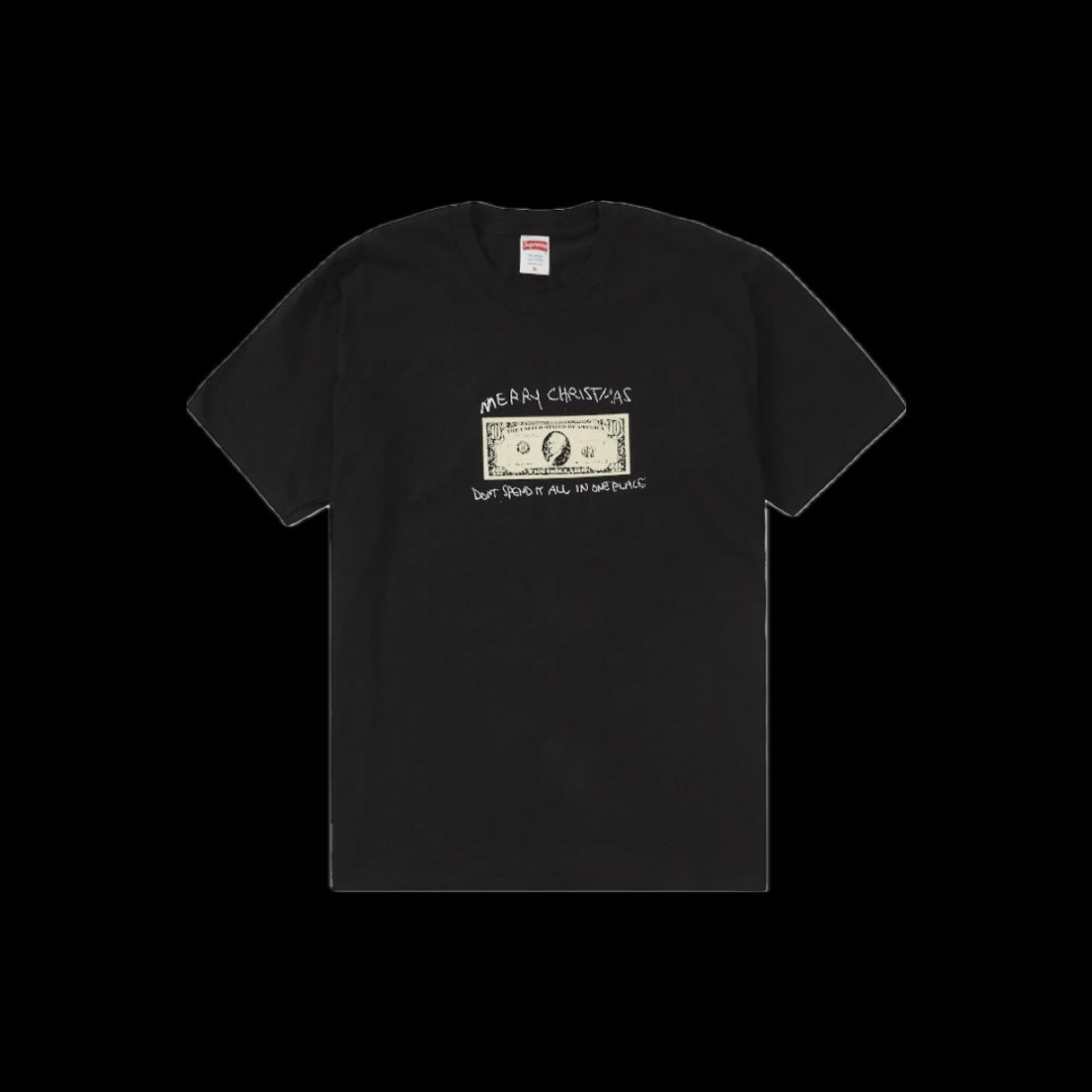 SUPREME SPEND IT TEE BLACK – ETRNL