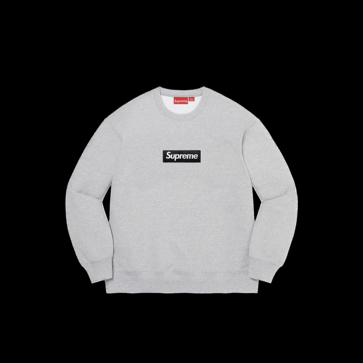 SUPREME BOX LOGO CREWNECK FW22 HEATHER GREY – ETRNL