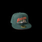 BUFFALO BISONS FITTED HAT (GREEN W/ RED UV)