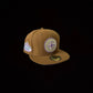 NEW ERA SEATTLE MARINERS FITTED HAT 25TH ANNIVERSARY PATCH BROWN W/ PURPLE UV