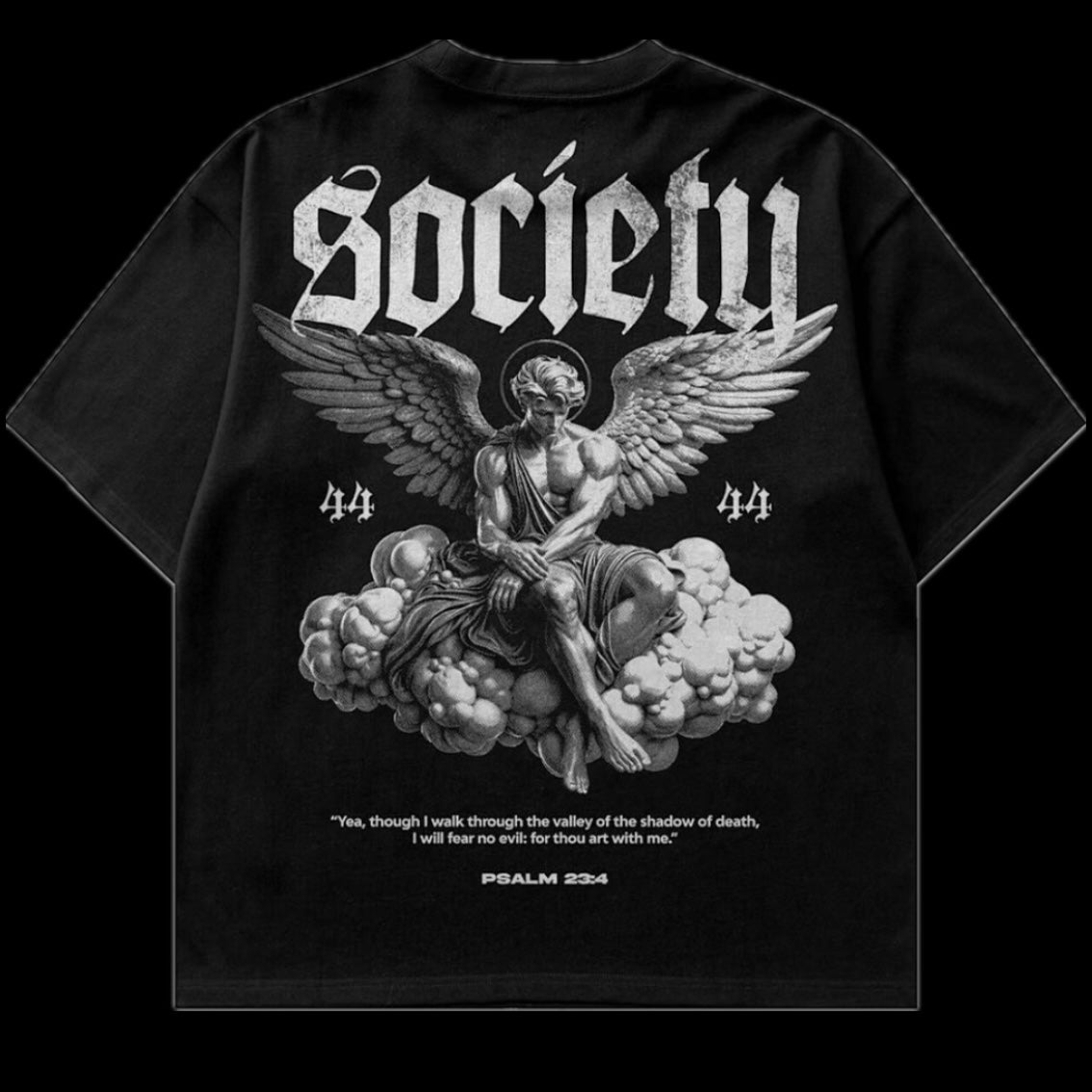 ‘FEAR NO EVIL’ SOCIETY DROPSHOULDER TEE