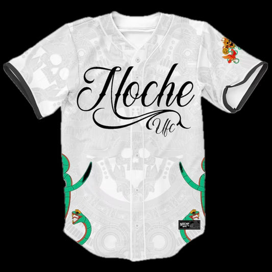 UFC MENS WHITE NOCHE BASEBALL FASHION JERSEY