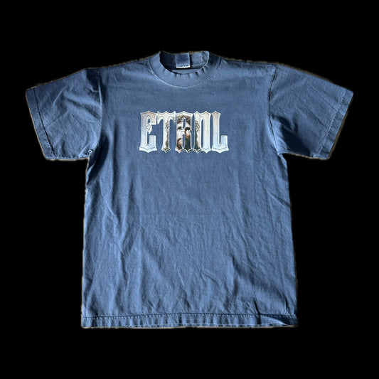 ETRNL ROMANS 2:7 JESUS TEE WASHED DENIM