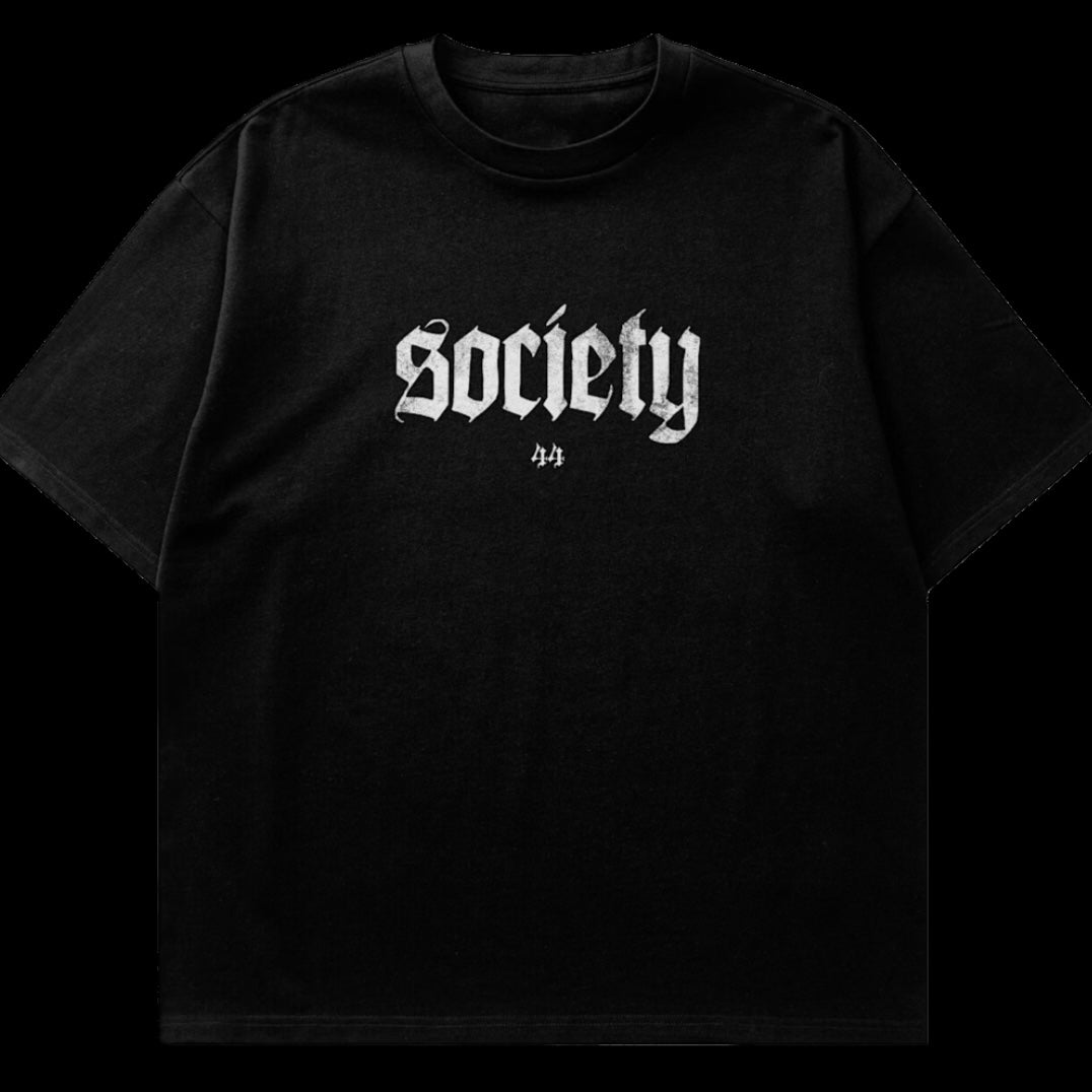 ‘FEAR NO EVIL’ SOCIETY DROPSHOULDER TEE