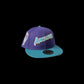 ARIZONA DIAMONDBACKS FITTED HAT (PURPLE TEAL VISOR W/ GREY UV)