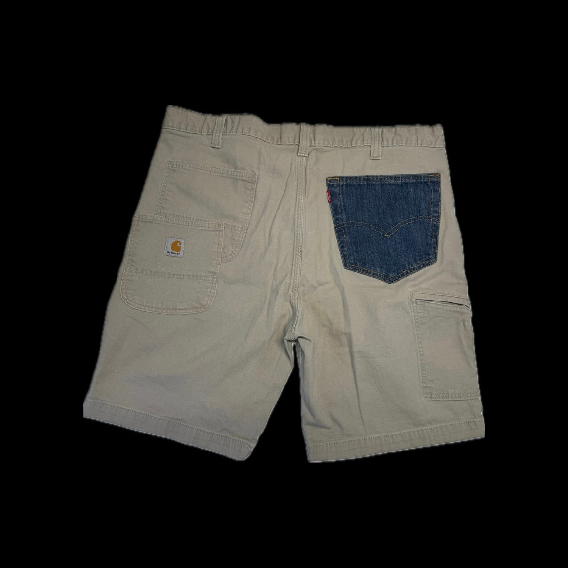 REAL GOOD CARHARTT  X LEVIS SHORTS TAN