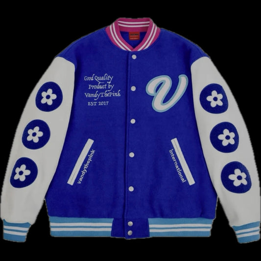 VANDYTHEPINK DORAEMON VARSITY JACKET