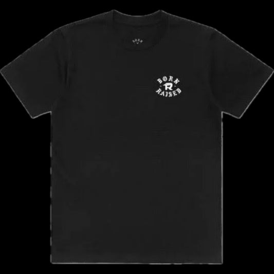 BORN X RAISED FUERZA REGIDA ROCKER TEE BLACK