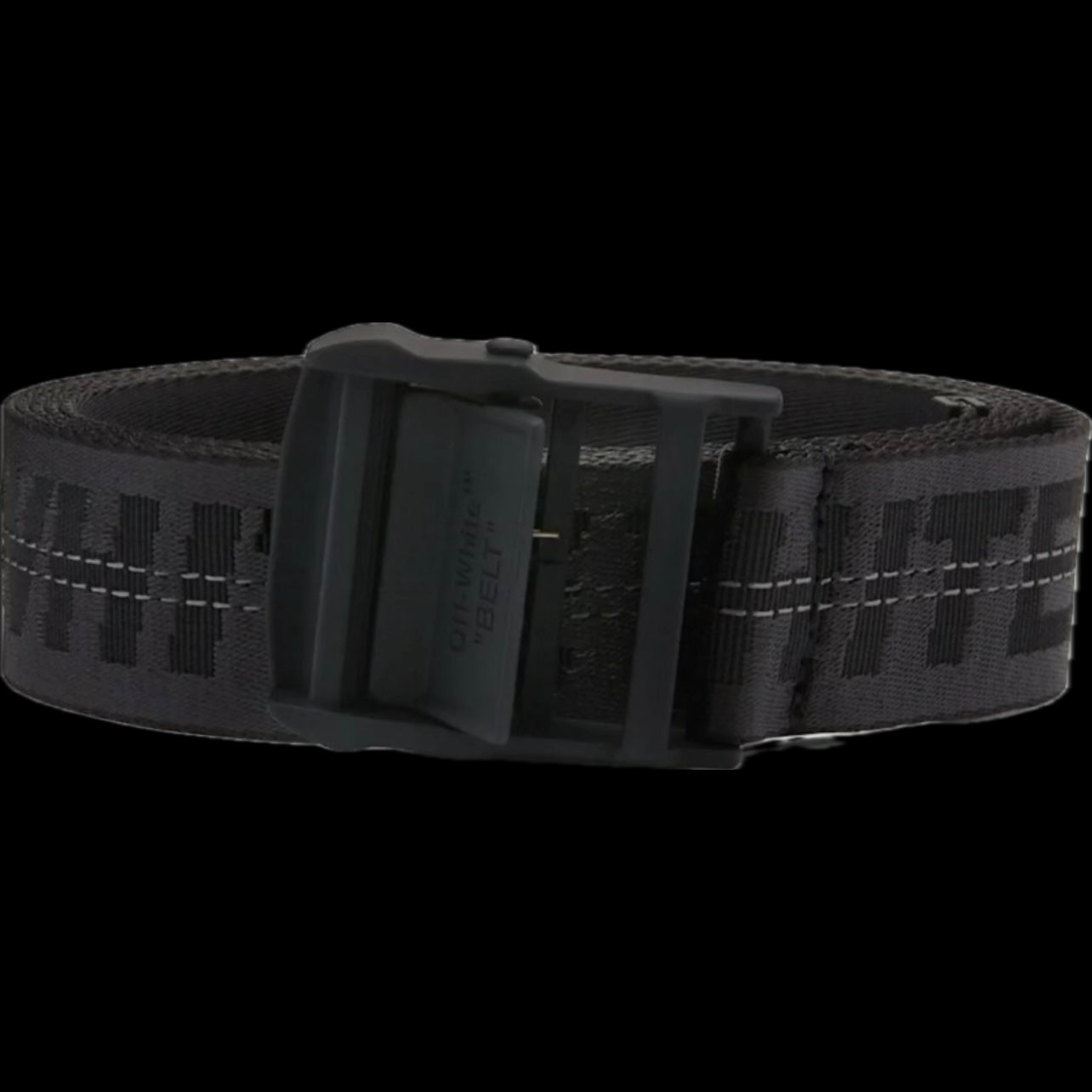 OFF-WHITE BELT BLACK GREY (PRE-OWNED)