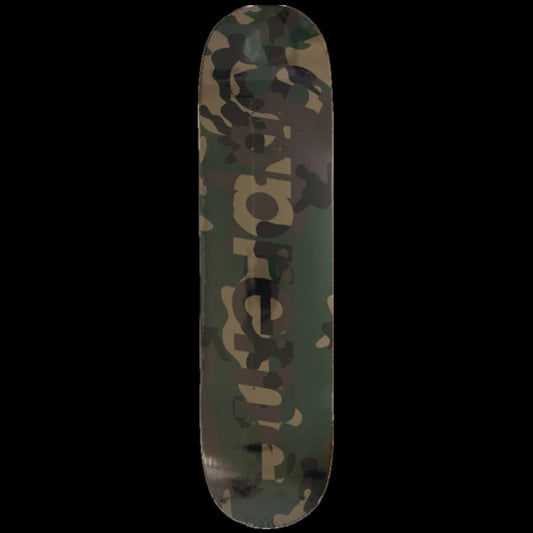 SUPREME CAMO LOGO SKATEBOARD DECK WOODLAND CAMO