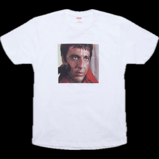 SUPREME SCARFACE SHOWER TEE WHITE FW17