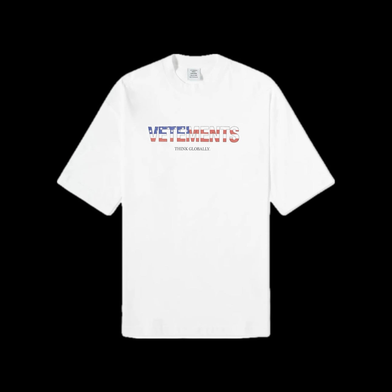 VETEMENTS US LOGO OVERSIZED T SHIRT