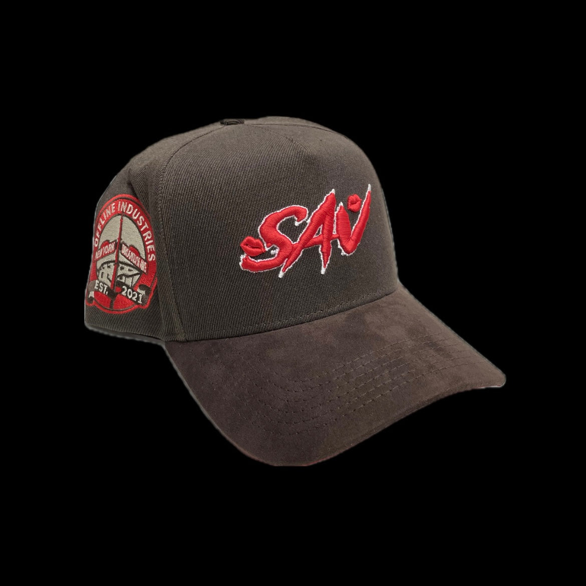 OFFLINE INDUSTRIES SAV CAP BROWN RED