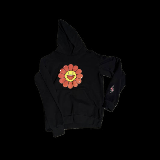 J BALVIN TAKASHI MURAKAMI RED FLOWER HOODIE