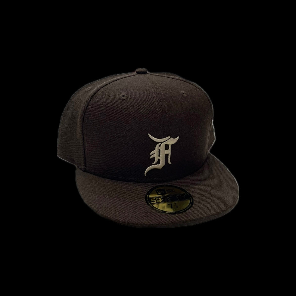 FEAR OF GOD ESSENTIALS NEW ERA FITTED CAP BROWN