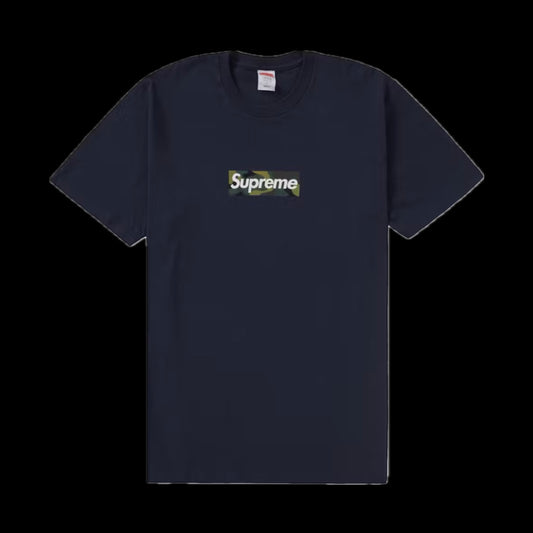 SUPREME BOX LOGO TEE (FW23) NAVY