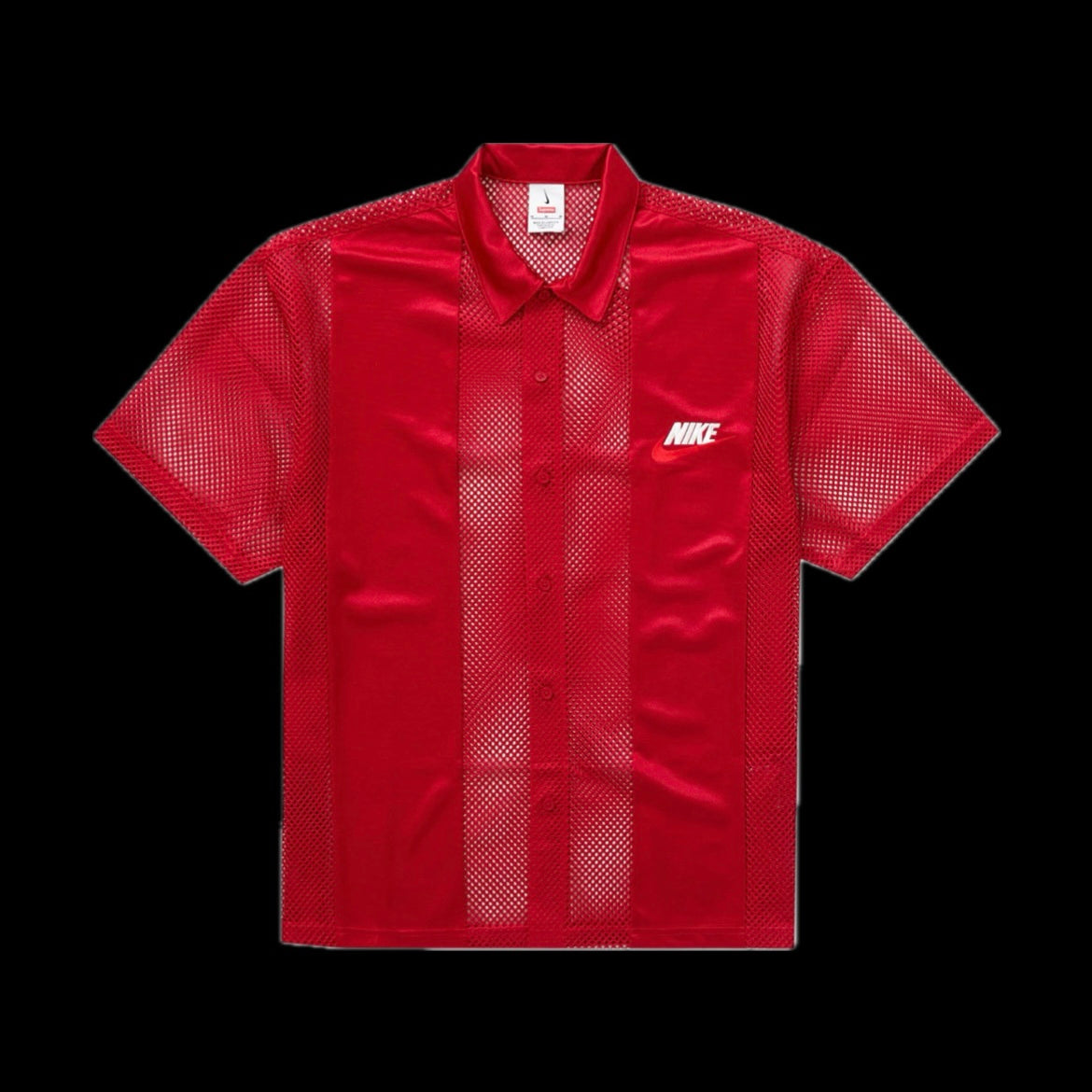 SUPREME NIKE MESH S/S SHIRT RED