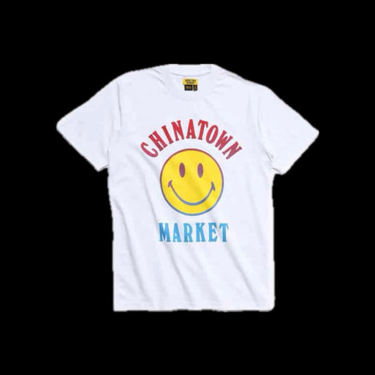 CHINATOWN MARKET SMILEY LOGO TEE WHITE