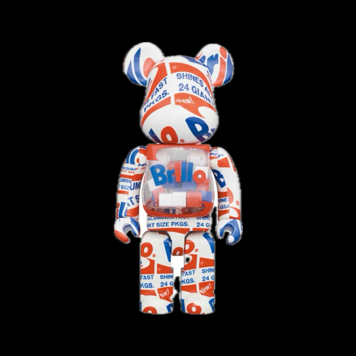 BEARBRICK ANDY WARHOL BRILLO 2022 100% & 400%