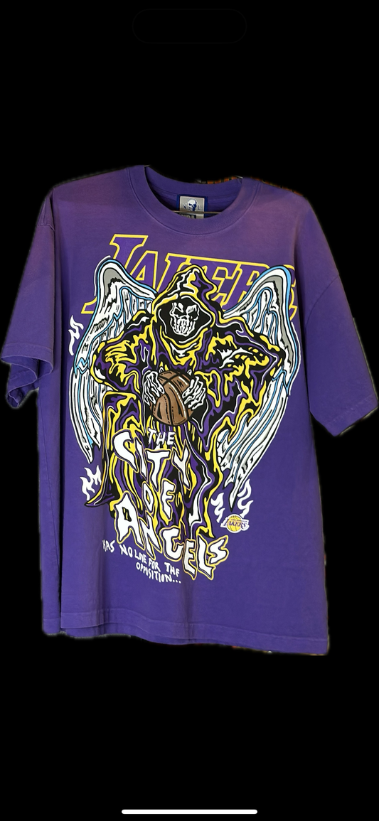 WARREN LOTAS LAKERS CITY OF ANGELS TEE PURPLE