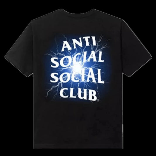 ANTI SOCIAL SOCIAL CLUB GLOW IN THE DARK PAIN T-SHIRT BLACK/BLUE