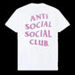 ANTI SOCIAL SOCIAL CLUB ANTI EVERYTHING CLUB <3 TEE WHITE