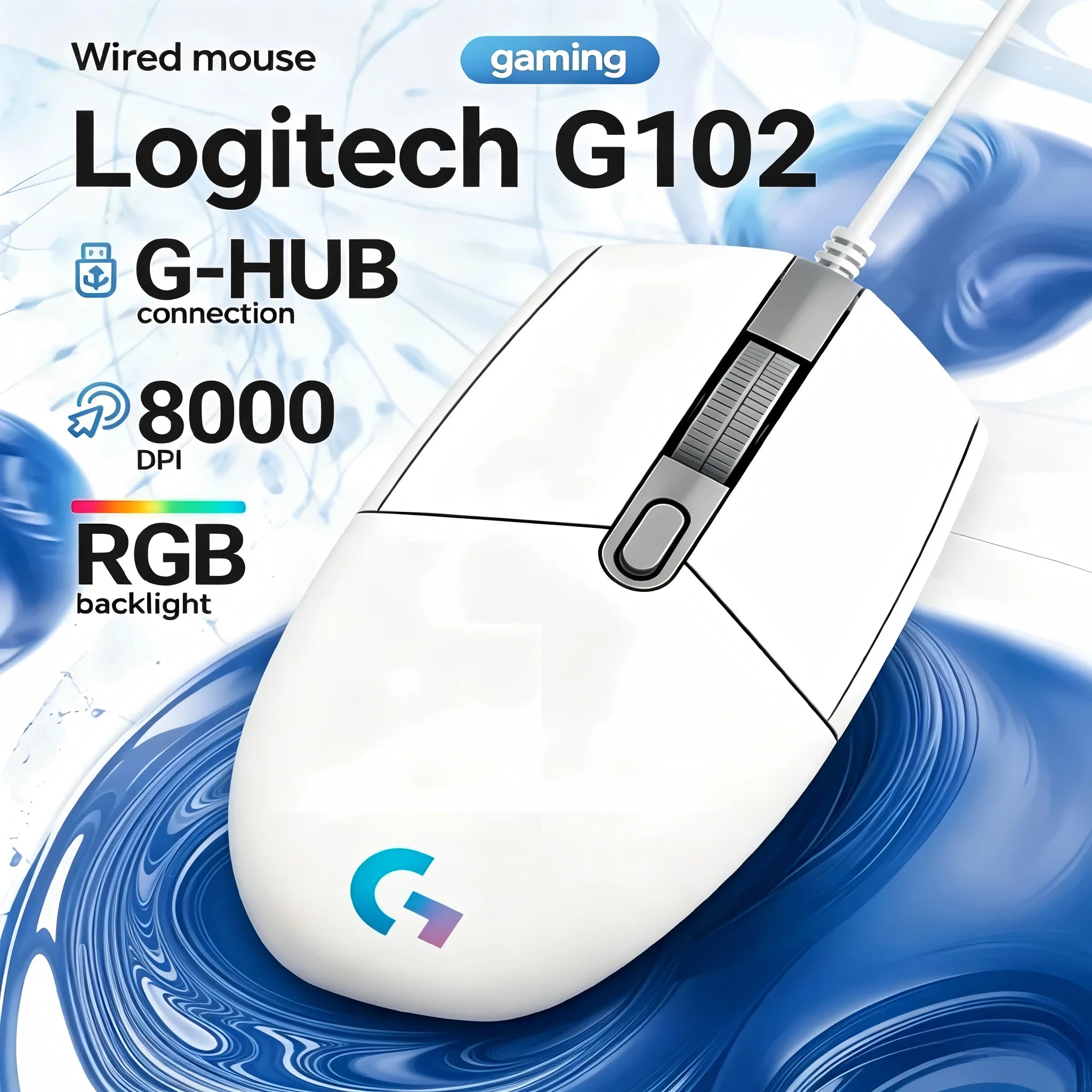 Logitech G102 Wired RGB Gaming Mouse