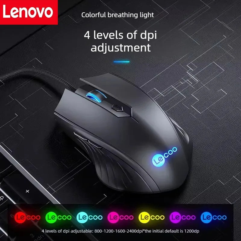 Lenovo Come Cool Wired Gaming 6-Button Mouse