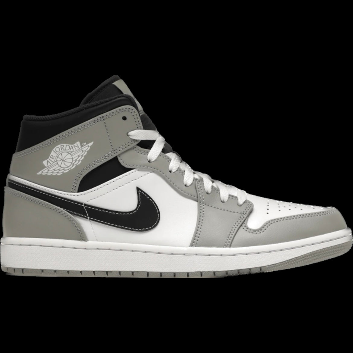 AIR JORDAN 1 MID LIGHT SMOKE GREY ANTHRACITE