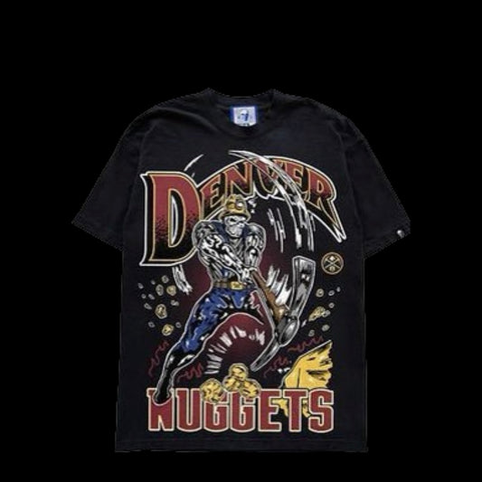 WARREN LOTAS DENVER NUGGETS NUGGETS MINER TEE BLACK